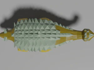 low-poly ankylosaurus 3D Model
