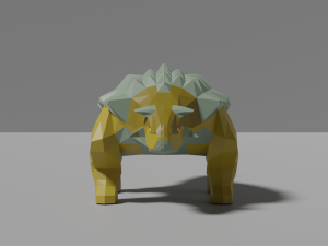 low-poly ankylosaurus Modèle 3D
