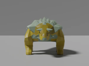 low-poly ankylosaurus 3D Model