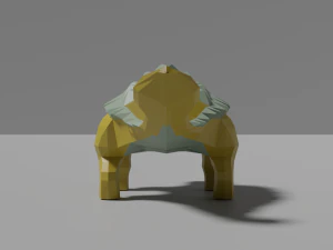 low-poly ankylosaurus 3D Model