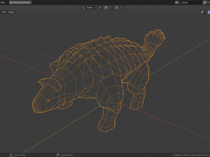 low-poly ankylosaurus Modèle 3D