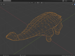 low-poly ankylosaurus Modèle 3D