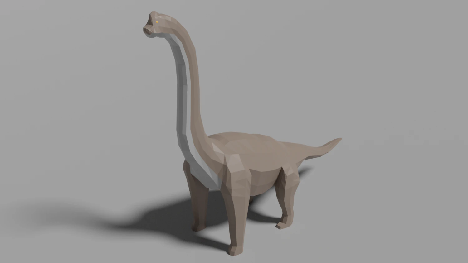 low-poly brachiosaurus 3D Model .c4d .max .obj .3ds .fbx .stl .blend 