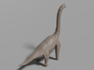 low-poly brachiosaurus Model 3D