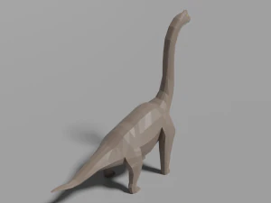 low-poly brachiosaurus 3D Model