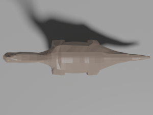 low-poly brachiosaurus Model 3D