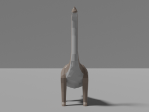 low-poly brachiosaurus Model 3D