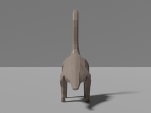 low-poly brachiosaurus Model 3D
