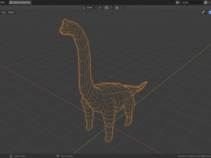 low-poly brachiosaurus Model 3D
