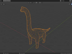 low-poly brachiosaurus 3D Model