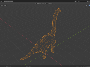 low-poly brachiosaurus Model 3D