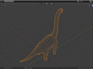 low-poly brachiosaurus 3D Model