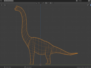 low-poly brachiosaurus Model 3D