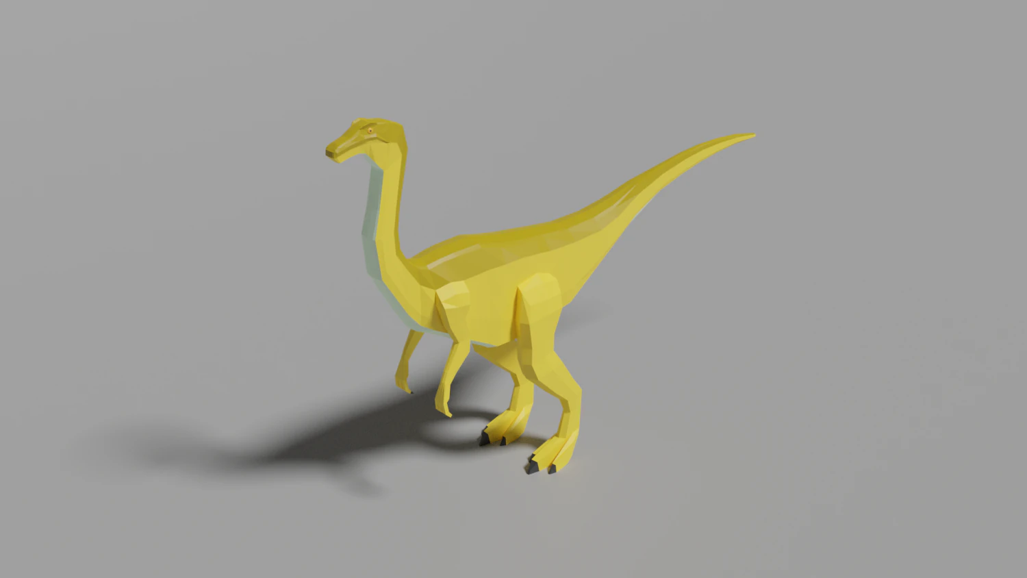low-poly gallimimus 3D Model .c4d .max .obj .3ds .fbx .stl .blend