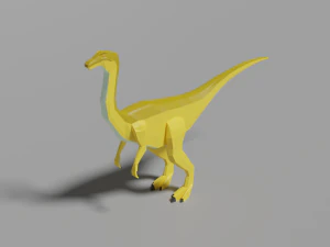 gallimimus a basso numero di poligoni Modello 3D