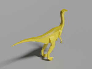 low-poly gallimimus 3D 模型