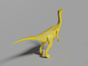 low-poly gallimimus 3D Model