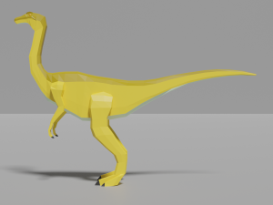 low-poly gallimimus 3D 模型