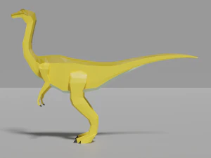 low-poly gallimimus 3D Model