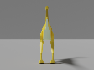 low-poly gallimimus 3D 模型