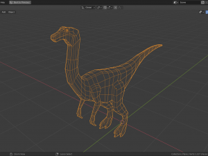 low-poly gallimimus 3D 模型