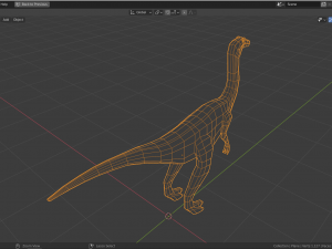 low-poly gallimimus 3D 模型