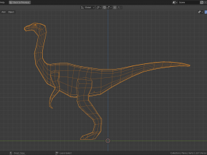 low-poly gallimimus 3D 模型