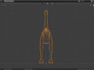 low-poly gallimimus 3D Model
