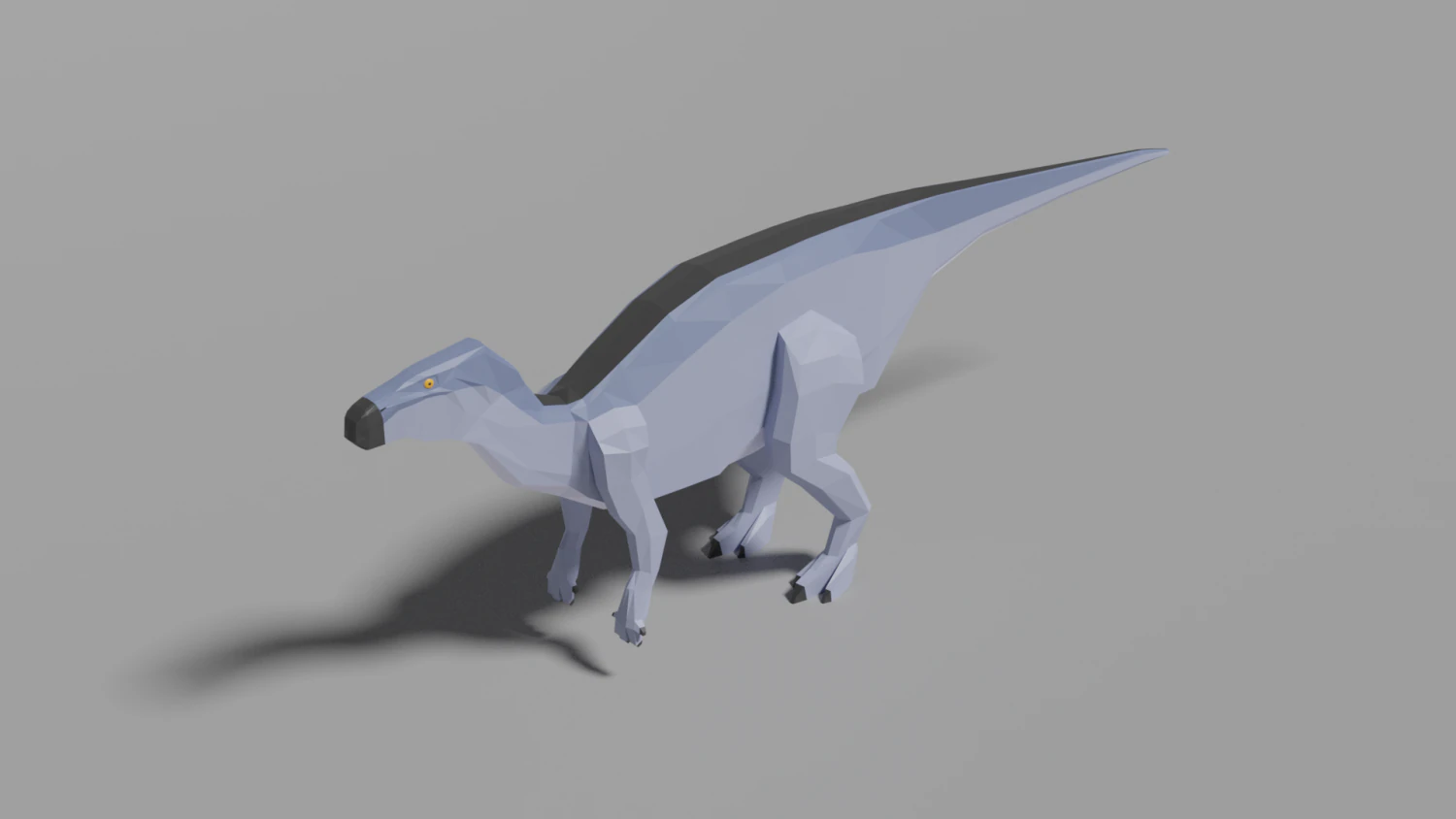 low-poly iguanodon 3D Model .c4d .max .obj .3ds .fbx .stl .blend 