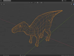 low-poly iguanodon 3D Model