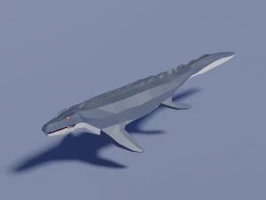 mosasauro a basso numero di poligoni Modello 3D