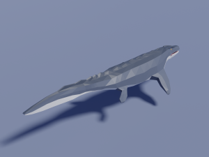 low-poly mosasaurus 3D मॉडल