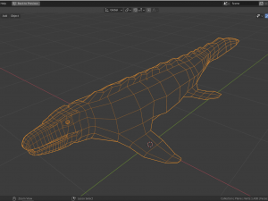 low-poly mosasaurus 3D मॉडल