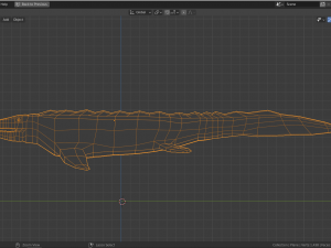 low-poly mosasaurus 3D मॉडल