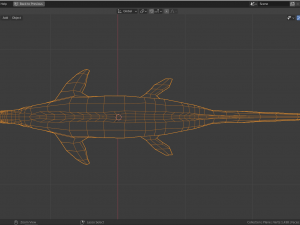 low-poly mosasaurus 3D मॉडल