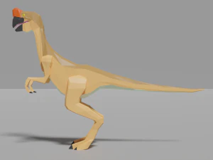 low-poly oviraptor 3D Model