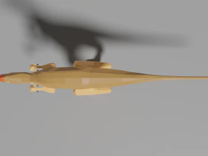 low-poly oviraptor 3D Model