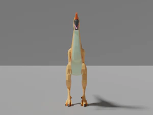low-poly oviraptor 3D Model