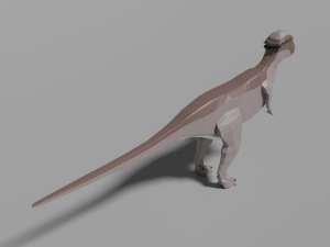 low-poly pachycephalosaurus 3D Model