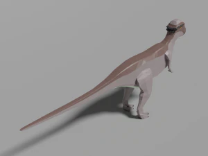 low-poly pachycephalosaurus 3D Model