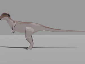 low-poly pachycephalosaurus 3D Model