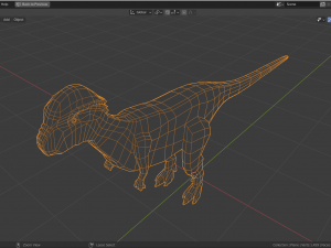 low-poly pachycephalosaurus 3D Model