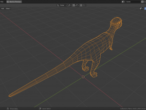 low-poly pachycephalosaurus 3D Model