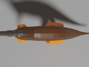 low-poly parasaurolophus 3D Model