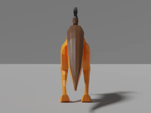 low-poly parasaurolophus 3D Model