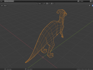 low-poly parasaurolophus 3D Model