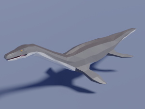 low-poly plesiosaurus 3D Model