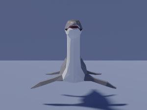 low-poly plesiosaurus 3D Model