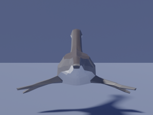 low-poly plesiosaurus 3D Model