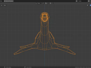 plesiossauro de baixo poli Modelo 3D
